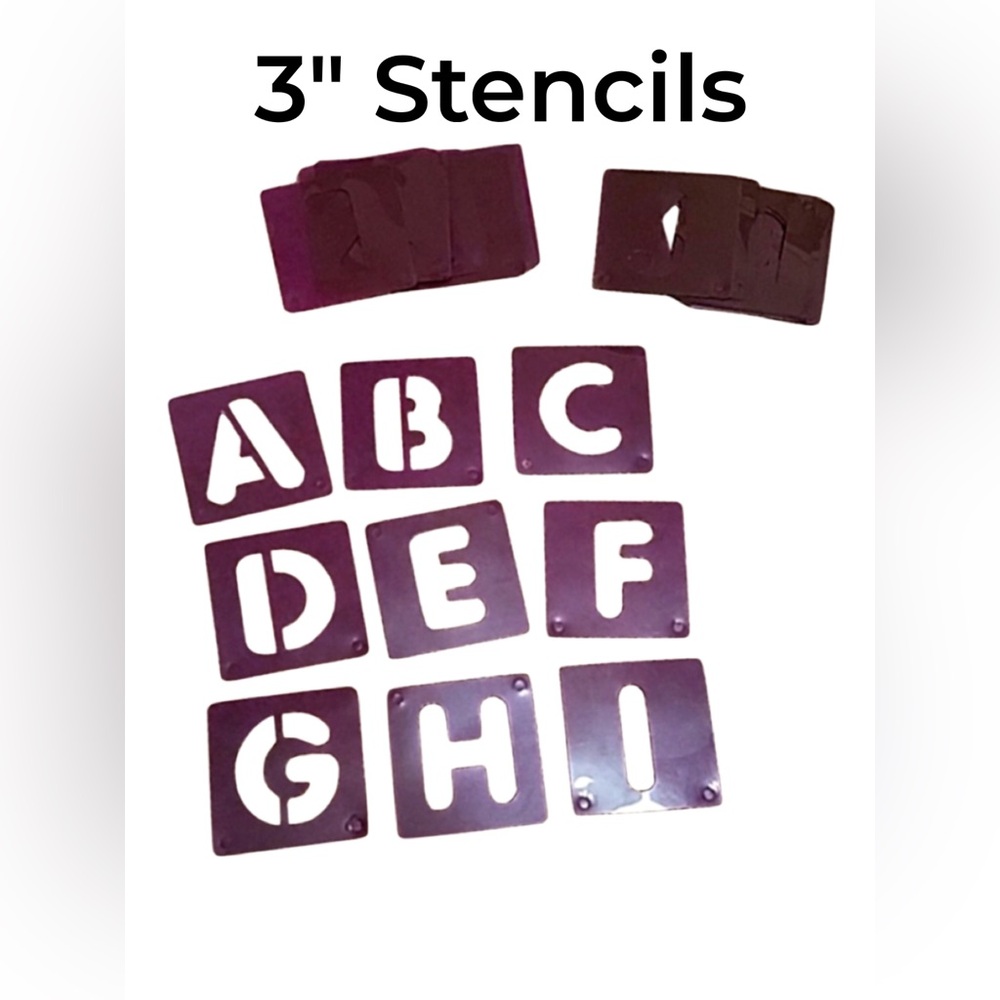 🟢 3/$12  ABC 123 Craft Stencils
